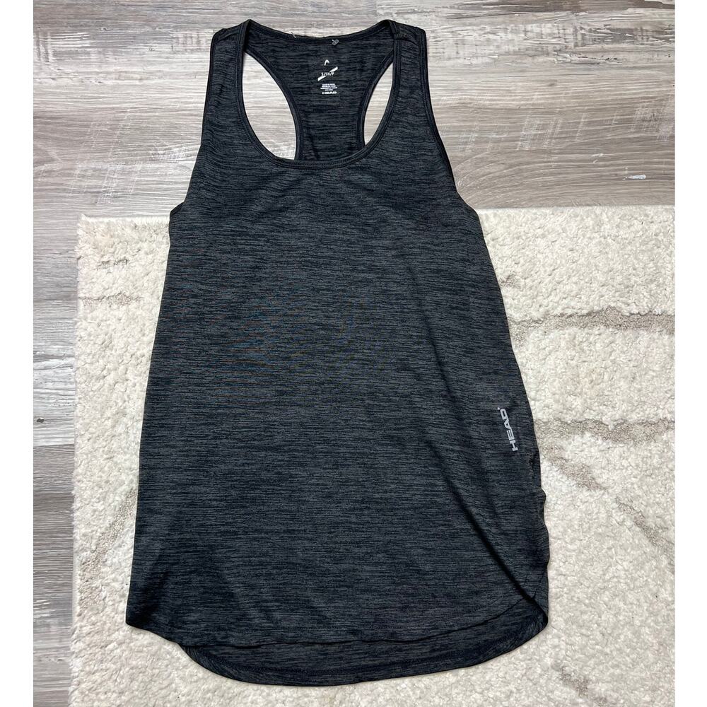HEAD NWT Racerback Athleisure Tank Top Women’s Small Black Heather Active